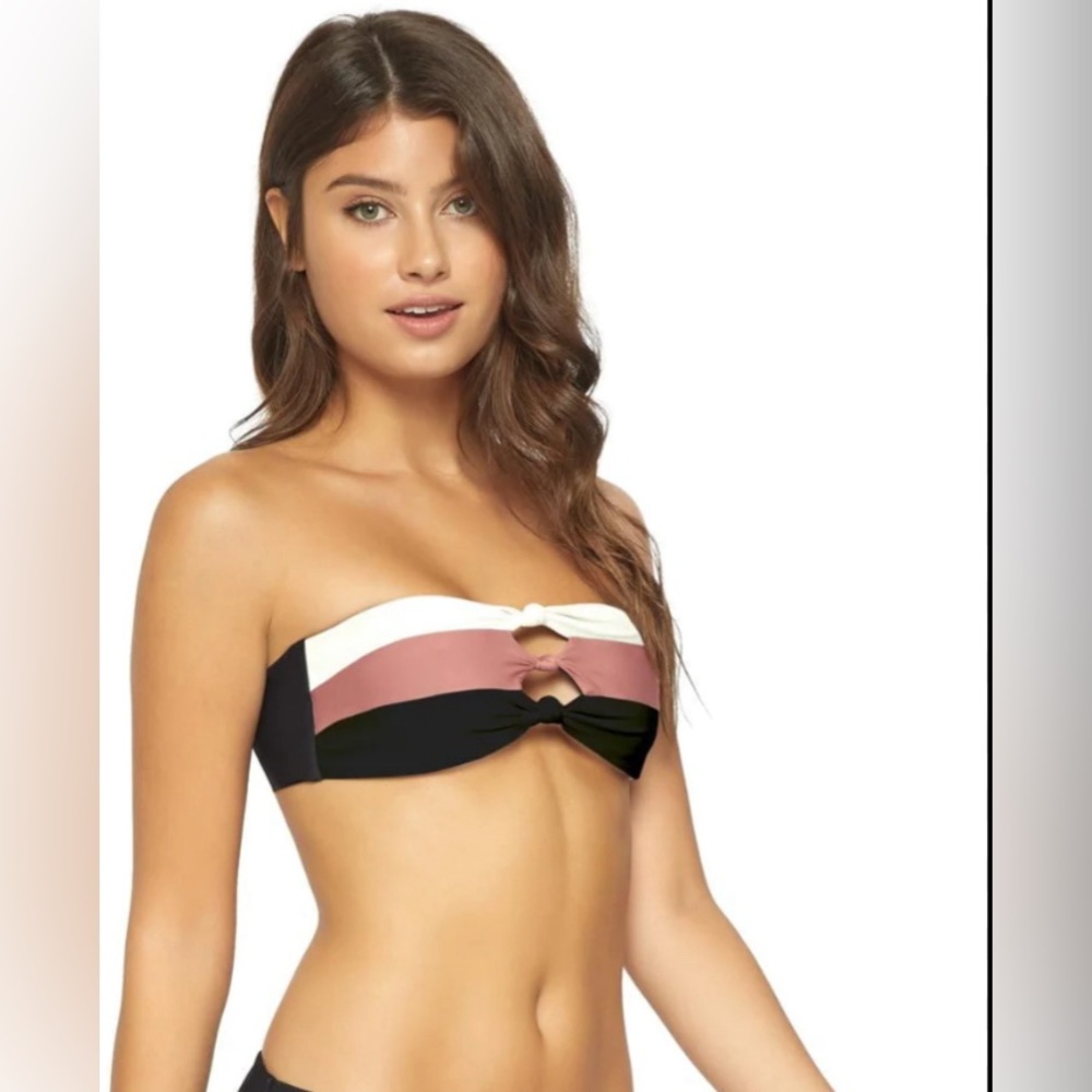 PilyQ Dusty Rose Knot bikini top!